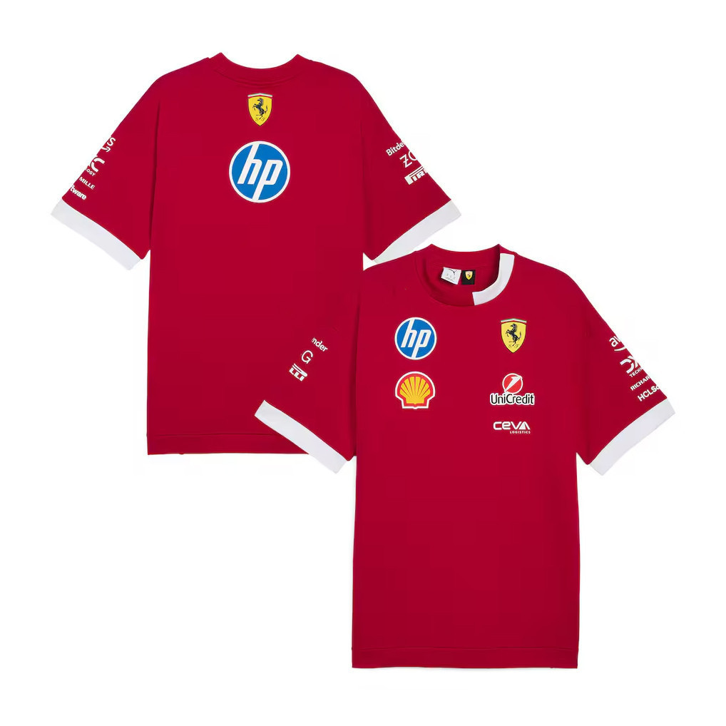 Áo thun siêu lớn Ferrari F1 Team Season, phong cách đua xe, phù hợp dạo phố