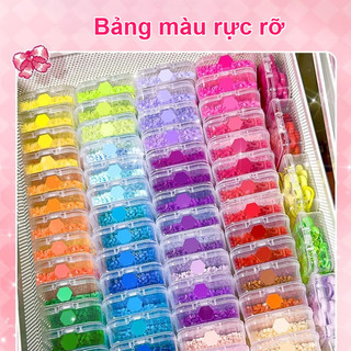 【24/48/72/96Màu】Bộ Dụng Cụ Xếp Hạt DIY 2.6mm,Tự Tay Làm Móc Khóa,Trang Trí,Đồ Chơi Giáo Dục Cho Trẻ Em