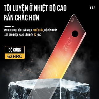Lưỡi dao rọc giấy Titanium siêu bén – Combo đa năng 10/20/30/50 lưỡi thay thế tiện lợi, bền sắc lâu dài