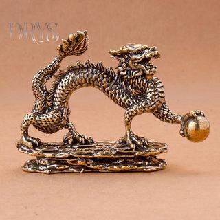 (TFT) Trung Quốc Cung Hoàng Đạo Rồng Trang Trí Thủ Công Tượng Quái Vật Rồng Tượng Tượng Đồ Trang Trí Cổ Đồng Thần Thoại Thủ Công MỚI