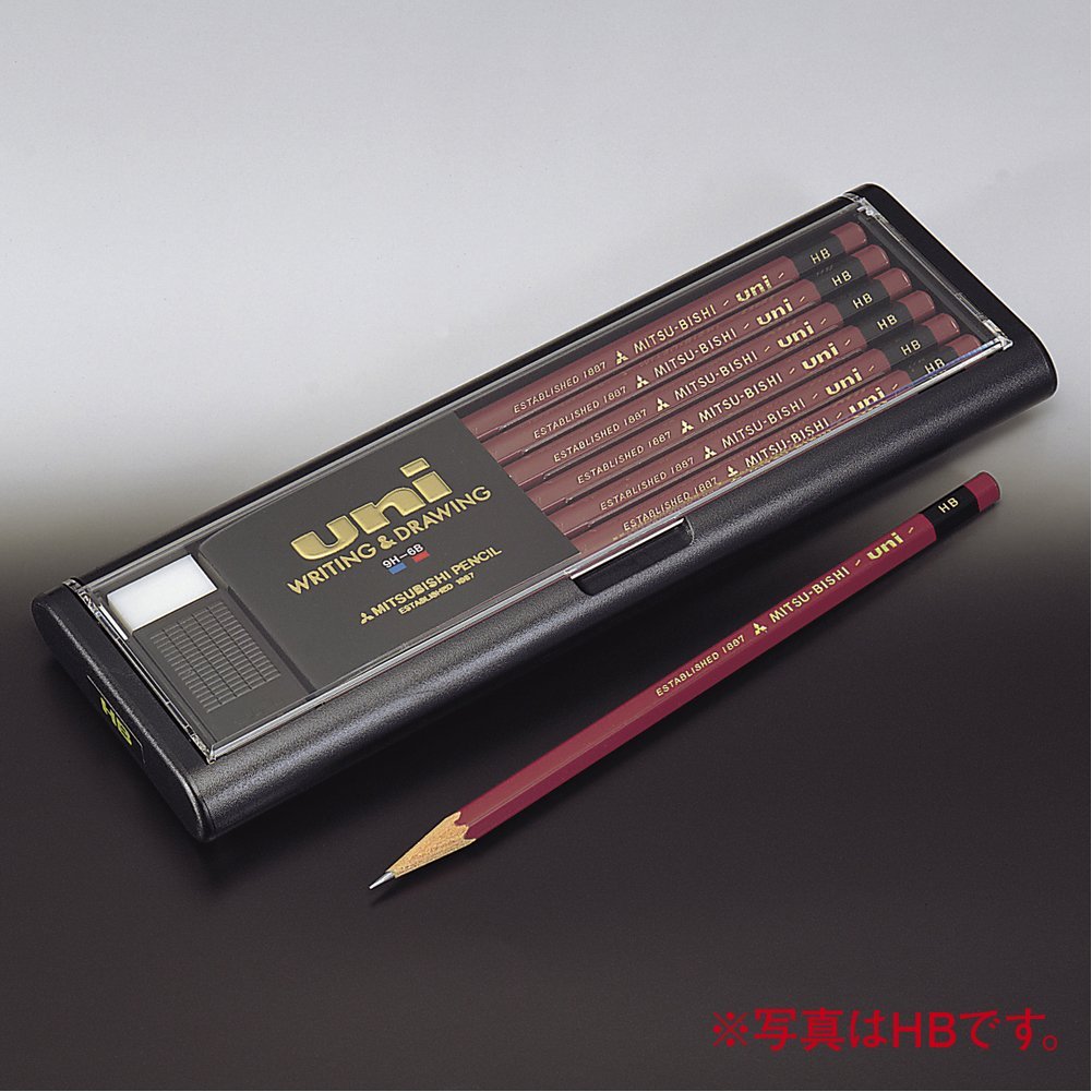 uni But Chi Go 9H den 6B/17 Cap Do/Than Luc Giac/Chat Luong Chuyen Nghiep/12 Cay/Nhat Ban