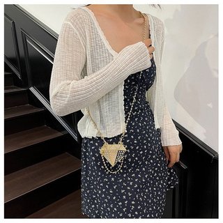 Túi đựng đồ ăn tối kim loại thời trang kim cương đeo vai Túi xách nữ Túi Mini