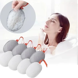 Túi lưới xà phòng có dây buộc | Túi xà phòng tạo bọt nhanh để tắm và rửa mặt | Máy chà sàn tiết kiệm xà phòng tẩy tế bào chết