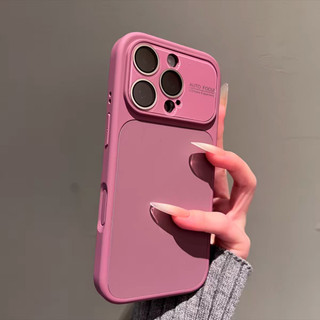 Ốp điện thoại cửa sổ lớn dạng lỏng màu đen sang trọng dành cho iPhone17 16 15 14 13 Pro Max Bảo vệ Camera chống sốc Vỏ mềm chống rơi