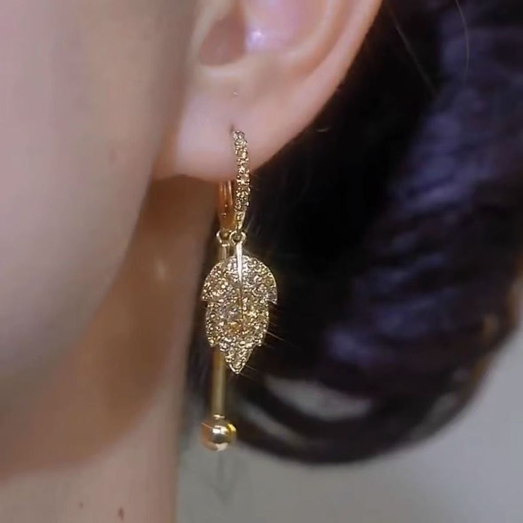 Bông tai nữ thép không gỉ không gây dị ứng, khóa tai thanh lịch, phù hợp đi chơi