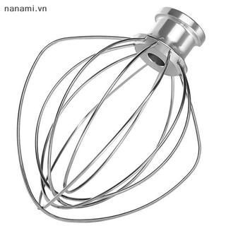 [nanami] HOT K45WW 6 dây Whip Attachment KitchenAid cho máy trộn đứng đầu nghiêng cho đầu bếp Máy trộn đánh trứng cho máy đánh kem nặng trứng [VN]