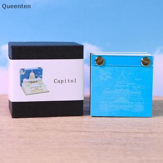 Queenten 3D Giấy Khắc Nghệ Thuật Thủ Công Memo Pad Notepad Note Pad Trang Trí Bàn Làm Việc Sáng Tạo DIY Trang Trí Quà Tặng Cho Giáng Sinh Tân Gia Trang Trí Máy Tính Để Bàn QT