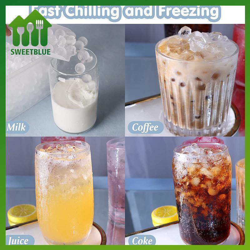 SWEET Mini Ice Cube Khay 104 Lỗ Tròn Đá Bóng Khuôn Nhỏ Nghiền Đá Khay Để Làm Lạnh Đồ Uống Cà Phê Nước ép Dụng Cụ Silicona BPA Free n