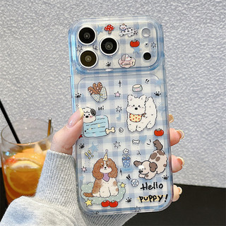 Chó ca rô + Vòng tay cho iphone17 17promax 16promax 15promax 14 / 13 / 15 / 16pro iphone13 vỏ TPU iphone mới chống bụi