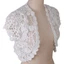 KIN Nữ Tay Ngắn Móc Shrug Rỗng Ren Hoa Mở Phía Trước Mini Cardigan
