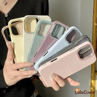 Ốp Lưng Màu Trơn Lấp Lánh Hàn Quốc Cho Tecno Camon 40 30 30S 20 19 Pro Spark Slim 30 30C 20 20C Pro Plus 10 10C 9 8C Pova Slim Cover Sang Trọng Màu Ngọt Ngào IMD Vỏ Chống Ruồi Cứng