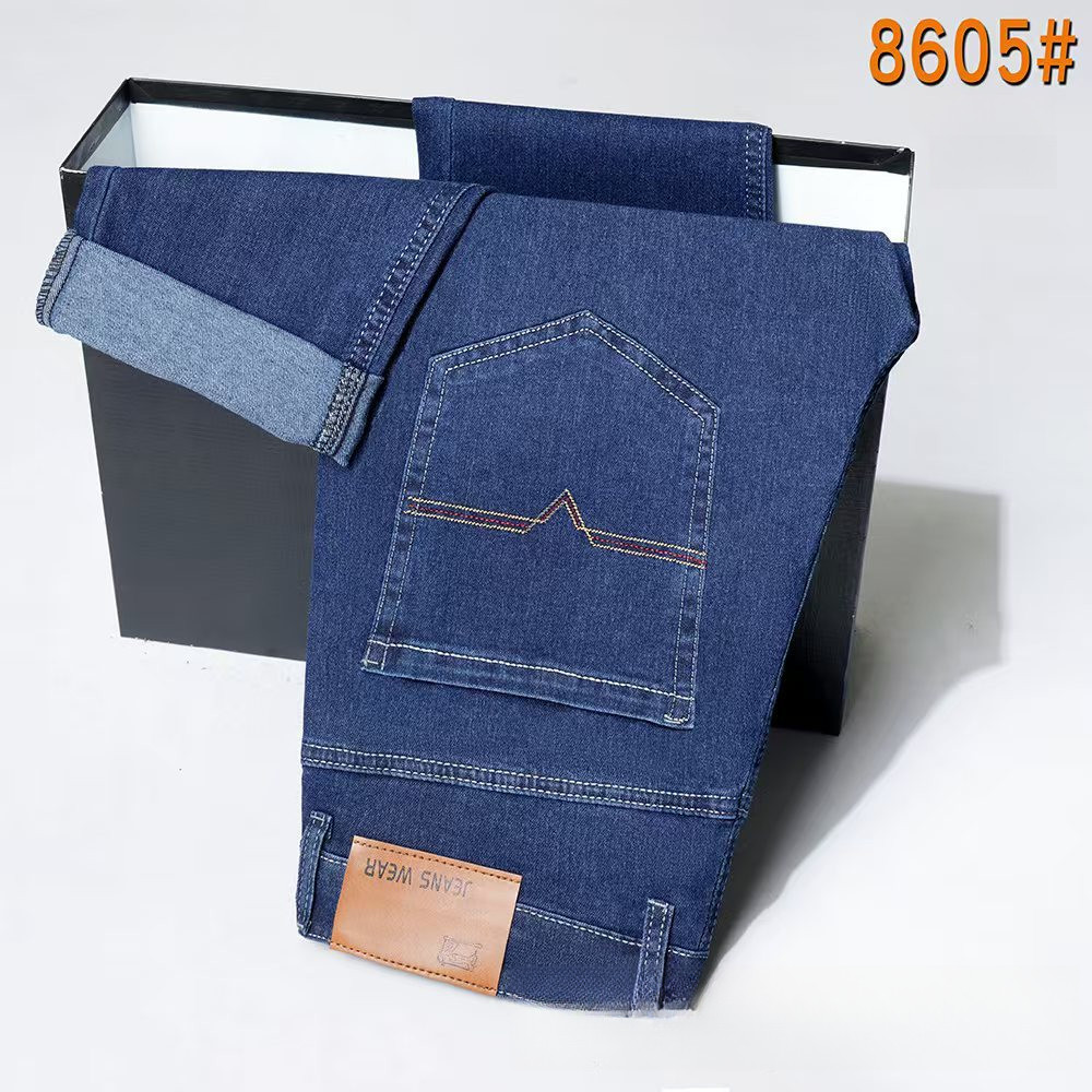 Quần jeans nam siêu mỏng lụa băng, ống rộng co giãn tốt cho mùa hè