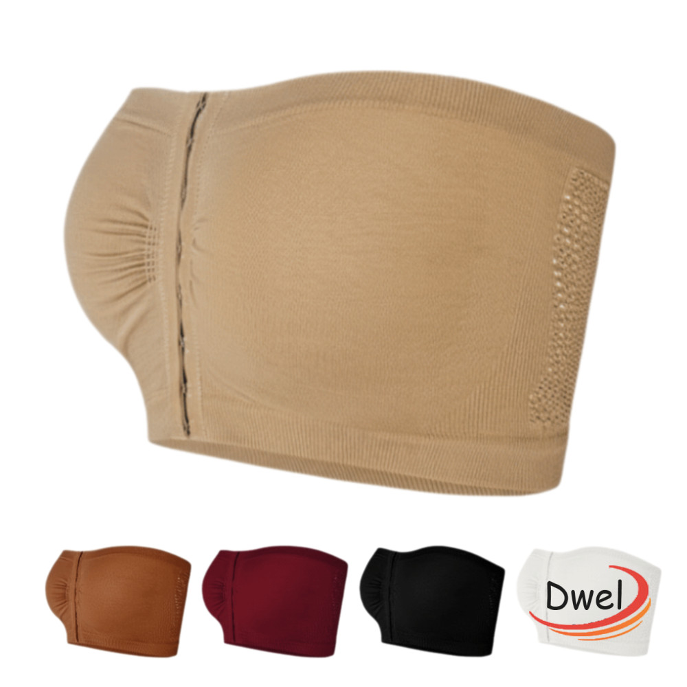 Áo Ngực Bandeau Không Dây DWEL - Từ S Đến XXL, Thiết Kế Quấn Cỡ Lớn, Đóng Cửa Phía Trước, Phù Hợp Mặc Hàng Ngày