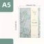 Sổ tay bìa cứng FAVORITEGOODS, Sách tài khoản tay bìa vàng A5, Giấy dày hình Lily dập nổi sáng tạo để viết phác thảo