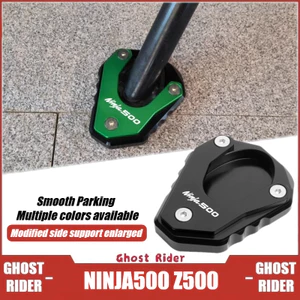 DÀNH CHO KAWASAKI Ninja 500 Z500 Xe Máy Bên Đứng Phóng To Chân Đế Miếng Lót Nối Dài Chống Trượt Chân Tấm