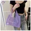 Túi Tote trong suốt HFTOY PVC Dung tích lớn Túi xách thạch chống thấm nước dành cho nữ Đi biển Ví du lịch Túi đeo vai Thời trang mùa hè ~