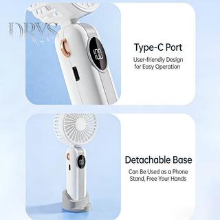 (TFT) Quạt Mini Có Thể Gập Lại Ne Thiết Kế Treo Cầm Tay 5 Tốc Độ USB Sạc Làm Mát Cá Nhân Cho Trường Học Hoặc Đi Lại MỚI