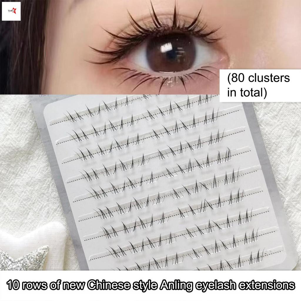 C-Curl Đen Sợi Tổng Hợp Lông Mi Dưới 5-7mm Chiều Dài Hỗn Hợp Cho Trang Điểm Truyền Thống Hanfu