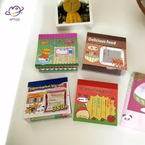 HFTOY 50 Tờ Phong Cách Nhật Bản Cổ Tự Dính Stiy Ghi Chú Tin Nhắn Stiers Kawaii Thêu Sò Note Đồ Dùng Văn Phòng Phẩm ~