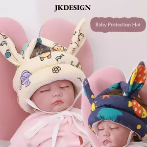Mũ bảo hiểm an toàn cho bé JKDESIGN, Có thể điều chỉnh Học cách đi bộ Mũ bảo vệ trẻ em, Tấm lót chống rơi mềm mại hoạt hình thoải mái cho trẻ mới biết đi