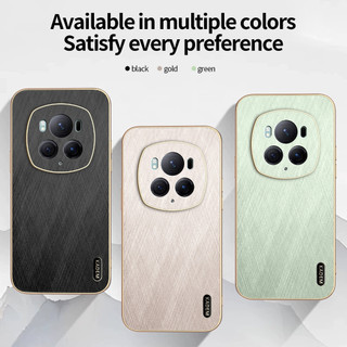 Dành Cho Honor Magic6 Pro Magic6Pro Magic 6 Pro 6Pro 5G Vỏ Điện Thoại Viền Mạ Điện Vỏ Chống Sốc Họa Tiết Sợi Tre Vỏ Bảo Vệ Chống Trầy Xước