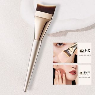 Bàn chải đế trang điểm Đầu phẳng Sharp Đầu phẳng Đầu phẳng vát lưỡi liềm Người mới quen Liền mạch Hàn Quốc Che khuyết điểm Bàn chải cơ sở 26.4.1