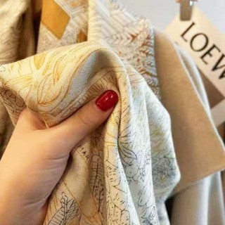 Khăn Vuông Lớn Fubao Rừng Nữ, Vải Lanh Cotton, Phù Hợp Thời Trang Xuân Thu