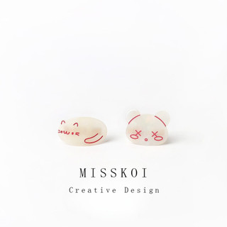 MISMEMO Kẹp Tóc Hình Động Vật Thế Giới Cho Nữ, Thiết Kế Trái Tim Xinh Xắn