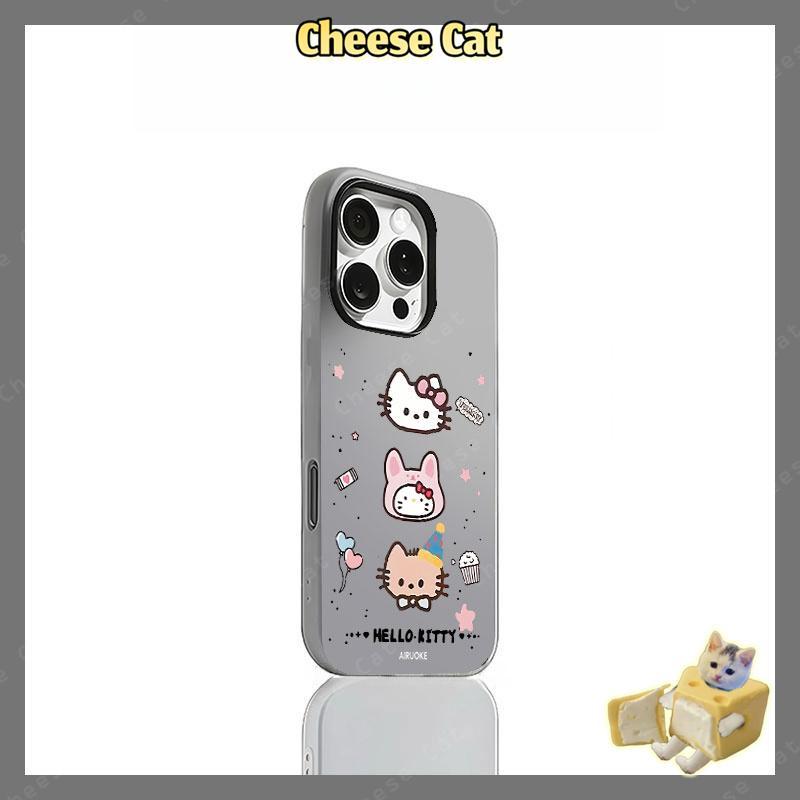 Dễ Thương Kitty Vỏ điện thoại dành cho iPhone 14 15 16 13 12 11 Pro Max Xs Max XR 17 Air Vỏ iPhone màu hồng