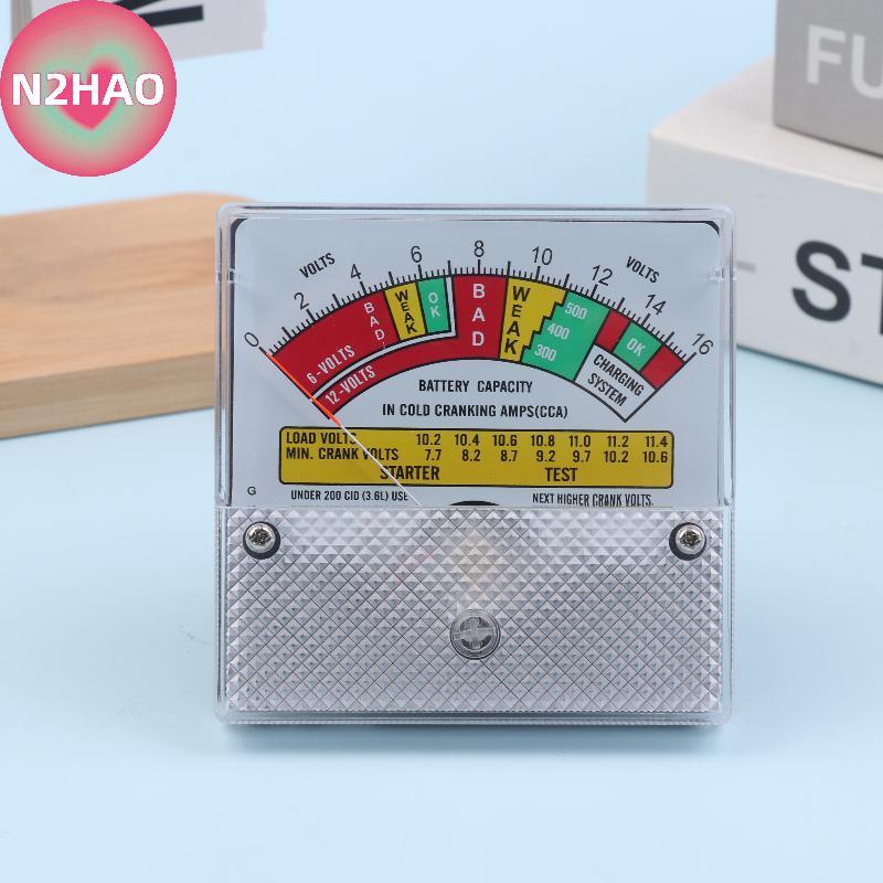 Đồng hồ đo công suất pin N2HAO cho máy kiểm tra chính xác điện áp đa năng 6V 12V 16V cho xe đạp E Hệ thống năng lượng mặt trời Nhà để xe ô tô Sử dụng n