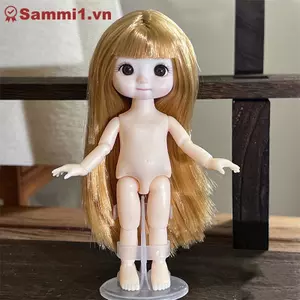 Búp bê BJD 1 / 8 dễ thương ZK 16cm với 13 khớp di động và nhiều biểu cảm VN