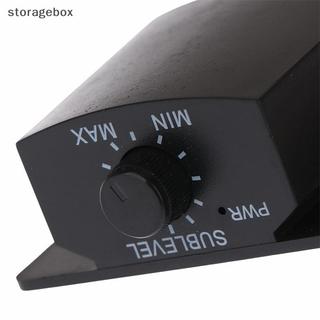 [Hộp lưu trữ] 1 Cái Âm thanh ô tô Bộ khuếch đại kết nối đơn giản Bộ núm điều chỉnh với cáp dài Bộ điều khiển âm trầm từ xa chung Đẹp