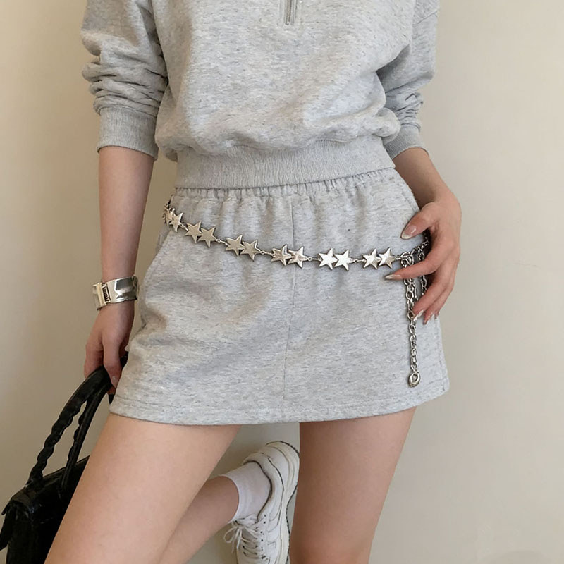 Dây Xích Kim Loại Retro Cho Quần Eo, Trang Trí Bằng Bạc Mỏng Phù Hợp Cinch Eo Đầm