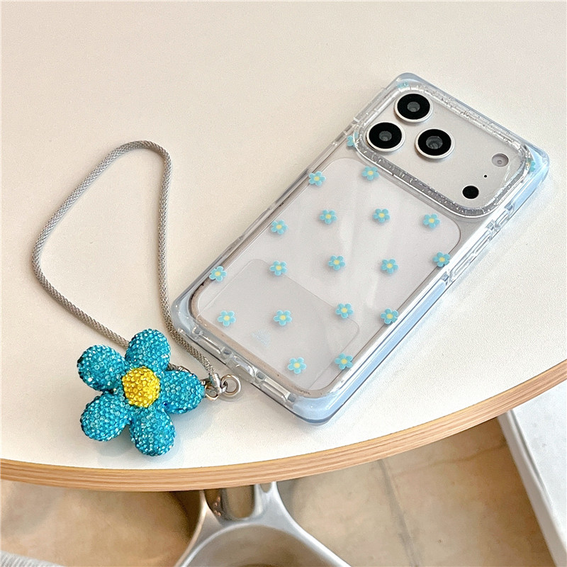Ốp điện thoại TPU mờ hình hoa nhỏ cho iPhone 17 Pro max