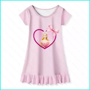 GN Wicked 2 ‌Galinda 100cm-140cm trẻ em bé gái váy dài vải hoạt hình đồ ngủ NG