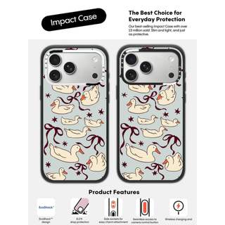 CASECASE X Bowtie Vịt Ốp Lưng Máy Ảnh Trắng Vòng Phiên Bản Mờ Đen Cứng Hút Từ Tính Tác Động Dành Cho Apple IPhone 13 14 15 16 17 Pro Max Air Plus Có Hộp