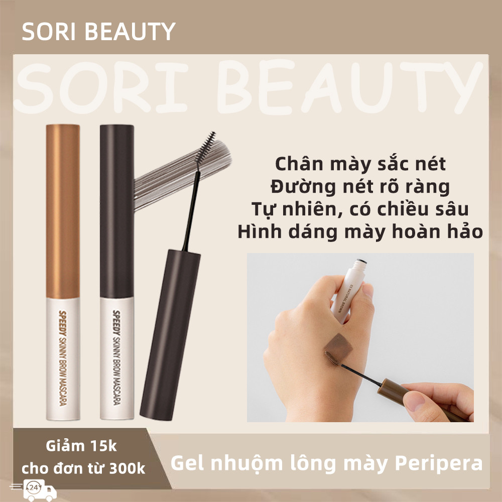 Peripera Tattoo Brow - Nhuộm Lông Mày Dễ Dàng, Lâu Lâu, Tạo Dáng Mày Tự Nhiên
