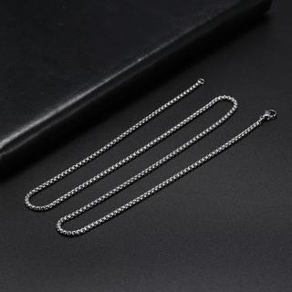 Sản phẩm bán buôn: Hộp dây chuyền xích thép không gỉ stylepunk, dày 2mm, đơn giản, phù hợp cho nam và nữ
