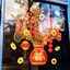 【COD】Bộ decal trang trí mùa xuân hít tĩnh điện, dễ dàng bóc dán nhiều lần, hình ảnh tươi sáng như cây phát tài truyền t