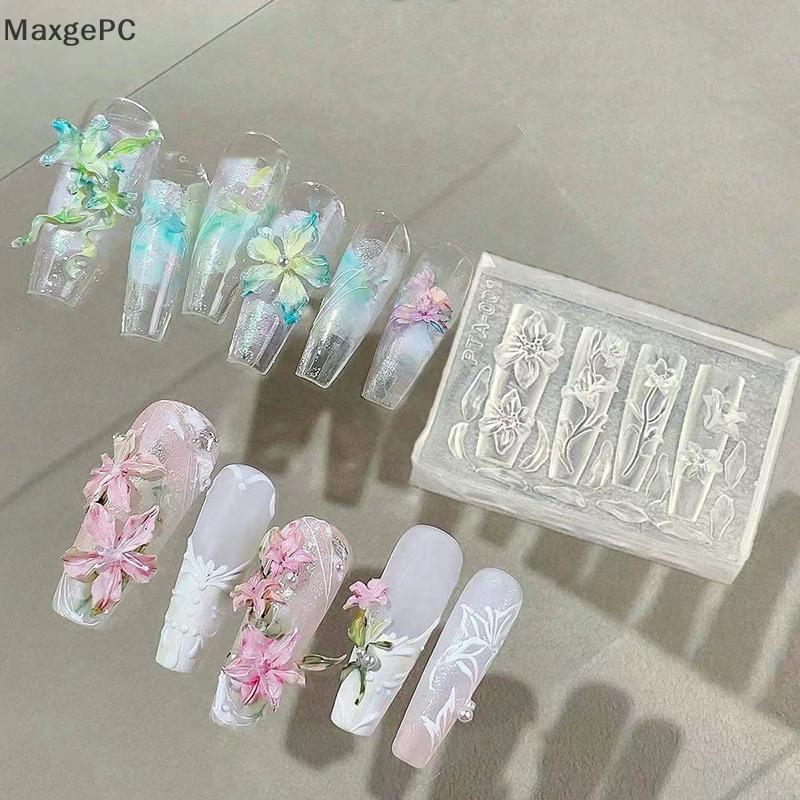 Cá tuyết 3D Silicone Nail Art Flower Thiết kế khuôn mẫu cho DIY móng tay và đồ trang sức thủ công mỹ nghệ