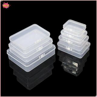 N & X 10 Chiếc Hình Chữ Nhật Trong Suốt Hộp Nhựa Trang Sức Thẻ Văn Phòng Phẩm Hộp Bảo Quản Hàng Nhỏ Hộp Bảo Quản.