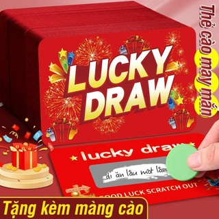 Thẻ cào may mắn - Combo 80 thẻ quà tặng dễ thương 2026 để ghi những lời chúc Tết ngọt ngào, cơ hội trúng thưởng
