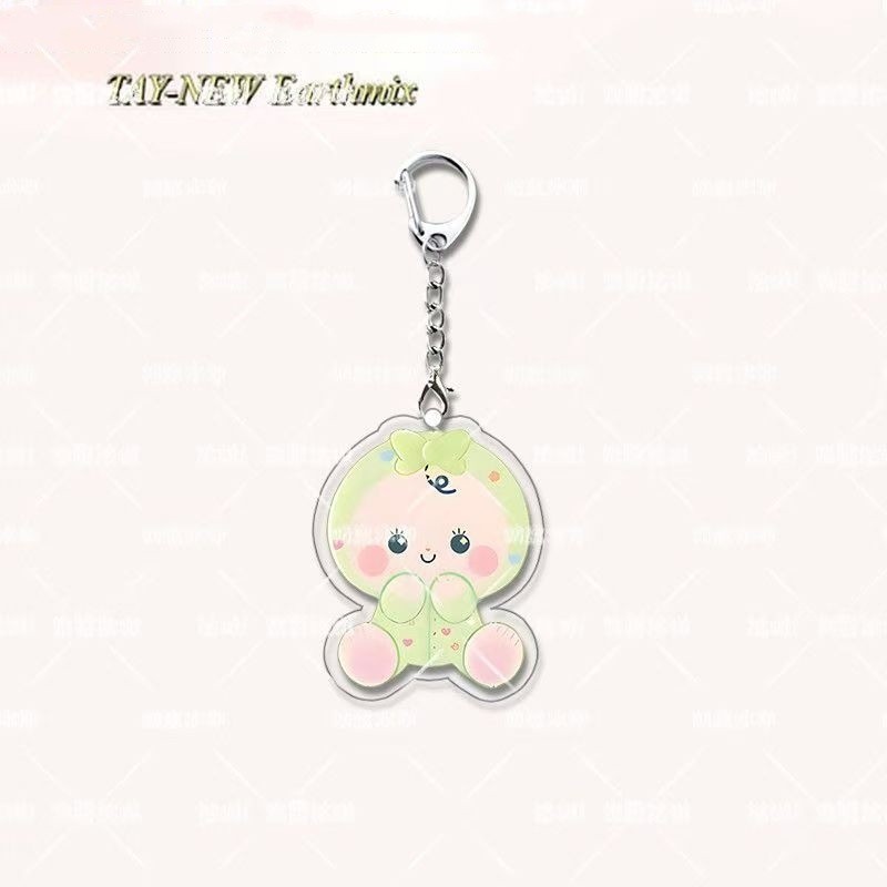 Thailand GMMTV CP Acrylic Comic Keychain Double Sides Printing Pendant Bag Accessories Key Ring JAIDEE BABII ANY DOMIIA