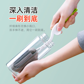 Bàn chải cốc cầm tay dài / dễ lau chùi không có góc chết Bàn chải xử lý dài / Bàn chải cốc loại bỏ vết bẩn trà Bàn chải làm sạch chai cha538