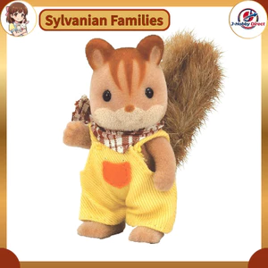 Sylvanian Families Doll [Squirrel Family - Boy Squirrel] R-33 ST Mark Certified, for ages 3 and older, Toy Dollhouse, EPOCH