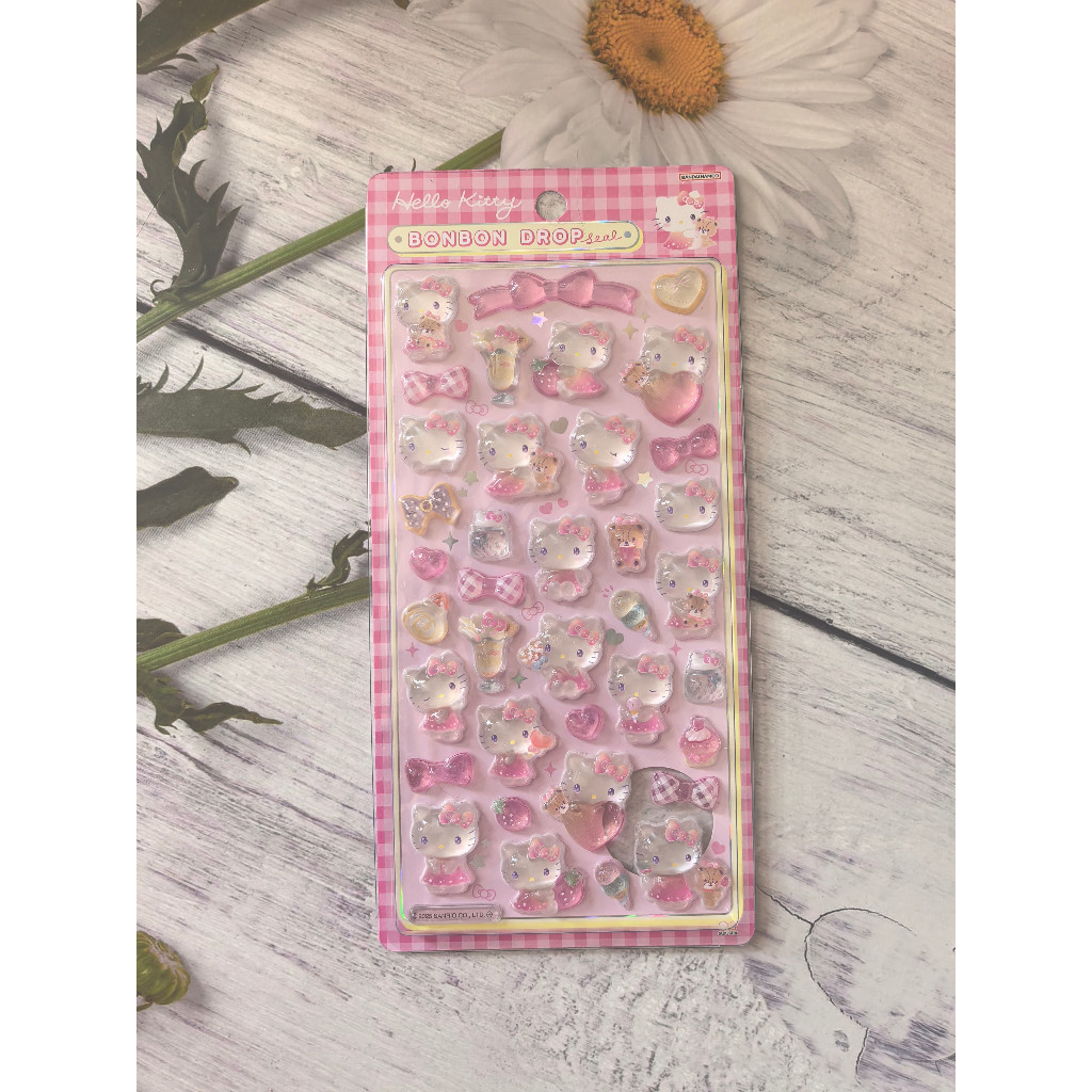 Sticker 3D Crystal Kawaii Sanrio | Kuromi My Melody Hello Kitty Cinnamoroll | DIY Trang Trí Vỏ Điện Thoại Ngọt Ngào