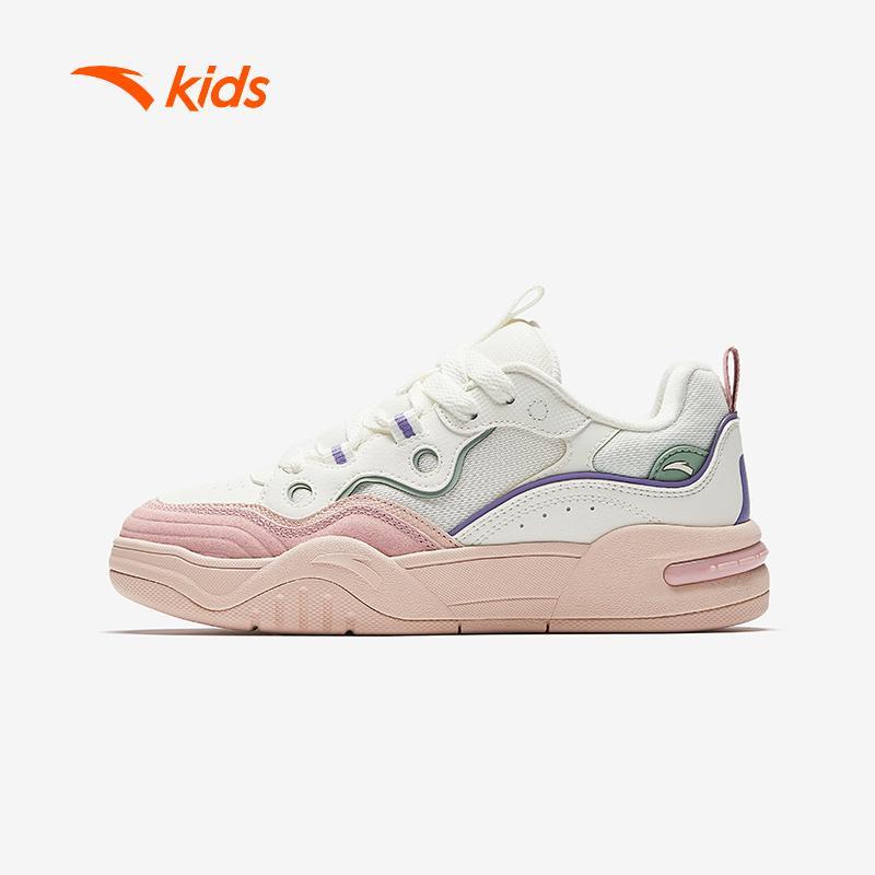 ANTA Kids Giày Sneaker Thời Trang Đế Bằng Bé Gái Microbread  Êm Nhẹ Thoáng Khí A22538035