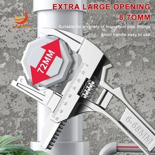 [gaozuo523.vn] Cờ lê bồn rửa có thể đảo ngược với cờ lê mở hàm 6-68mm Bạc có thể điều chỉnh 6-68mm