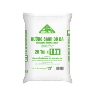 Bao 20kg Đường trắng Cô Ba Biên Hòa - date luôn mới