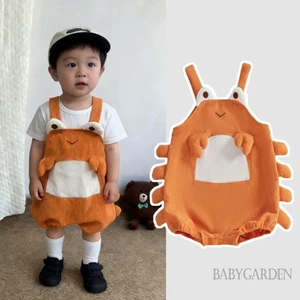 Trẻ Sơ Sinh Bé Trai / Bé Gái Tôm Hùm Trang Phục Corduroy Không Tay Cua Tổng Thể Áo Liền Quần Halloween Cosplay Jumpsuit Cho Tiệc Sân Khấu